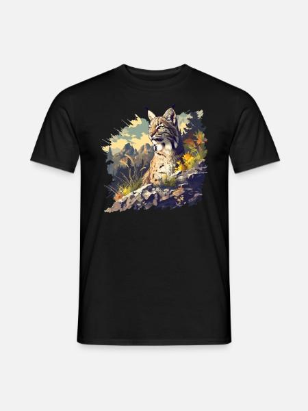 Bobcats Rotluchse Rotluchs Luchs - Männer T-Shirt - Schwarz