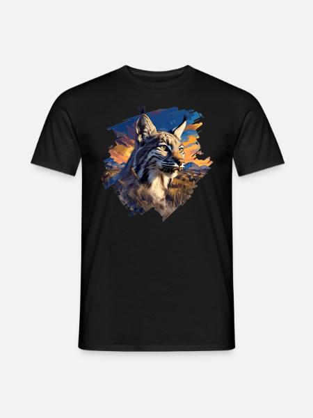 Bobcats Rotluchse Rotluchs Luchs - Männer T-Shirt - Schwarz
