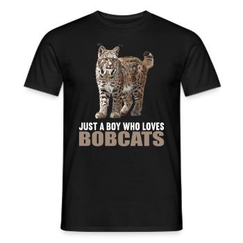 Bobcats Rotluchse Rotluchs Luchs - Männer T-Shirt - Schwarz - Vorne - AI Model Male 178 light (178cm)