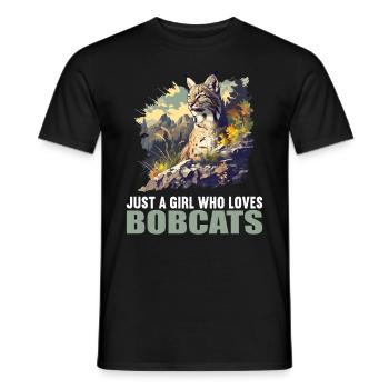 Bobcats Rotluchse Rotluchs Luchs - Männer T-Shirt - Schwarz - Vorne - AI Model Male 178 light (178cm)