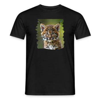 Bobcats Rotluchse Rotluchs Luchs - Männer T-Shirt - Schwarz - Vorne - AI Model Male 178 light (178cm)