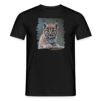 Bobcats Rotluchse Rotluchs Luchs - Männer T-Shirt - Schwarz - Vorne - AI Model Male 178 light (178cm)