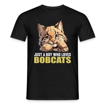 Bobcats Rotluchse Rotluchs Luchs - Männer T-Shirt - Schwarz - Vorne - AI Model Male 178 light (178cm)