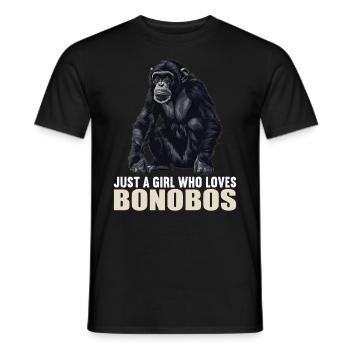 Bonobos Bonobo - Men's T-Shirt - black - Front - AI Model Male 178 light (178cm)