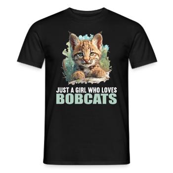 Bobcats Rotluchse Rotluchs Luchs - Männer T-Shirt - Schwarz - Vorne - AI Model Male 178 light (178cm)