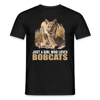 Bobcats Rotluchse Rotluchs Luchs - Männer T-Shirt - Schwarz - Vorne - AI Model Male 178 light (178cm)
