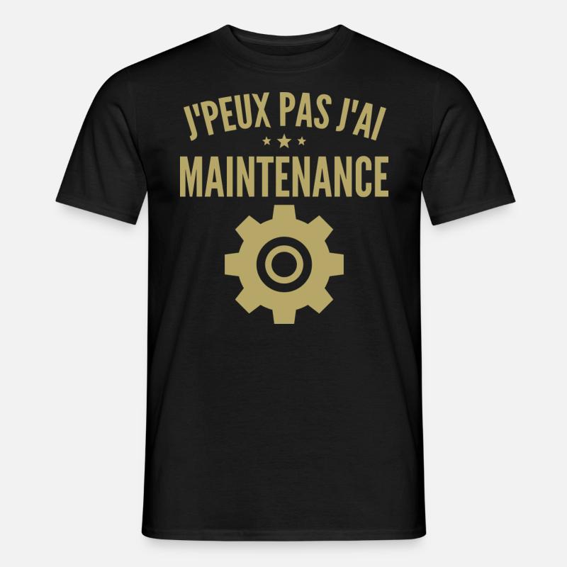 Wartung des Computers - Männer T-Shirt - Schwarz