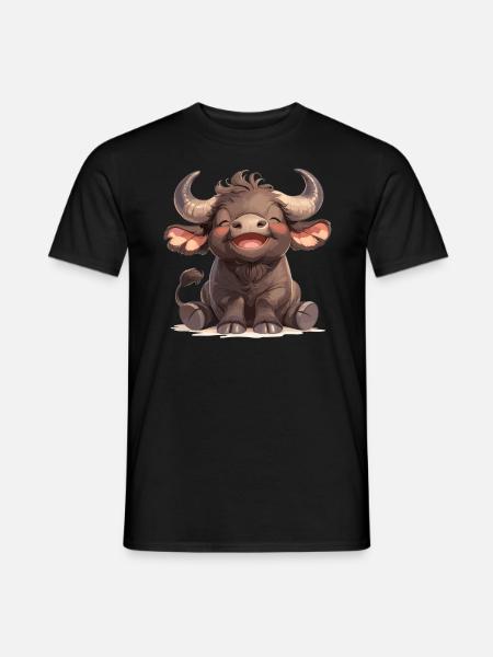 Buffalos Buffalo Büffel - Men's T-Shirt - black