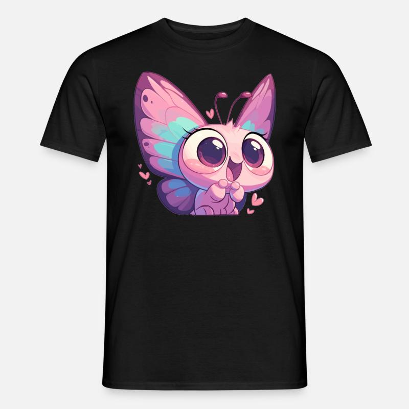 Butterfly Schmetterlinge Schmetterling - Männer T-Shirt - Schwarz