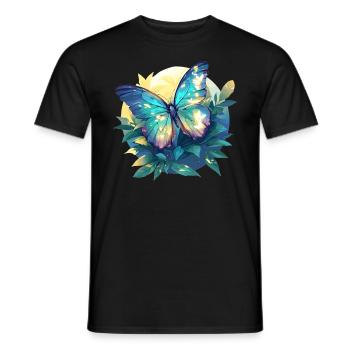 Butterfly Butterflies Butterfly - Men's T-Shirt - black - Front - AI Model Male 178 light (178cm)
