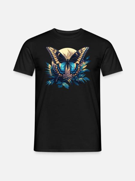 Butterfly Schmetterlinge Schmetterling - Männer T-Shirt - Schwarz