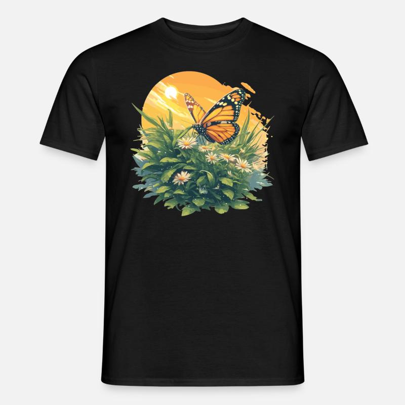 papillon papillons papillon papillon - T-shirt homme - noir