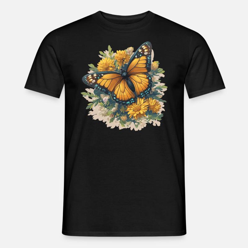 papillon papillons papillon papillon - T-shirt homme - noir