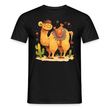 Camel Kamele Kamel - Men's T-Shirt - black - Front - AI Model Male 178 light (178cm)
