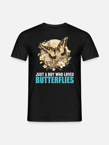 Butterfly Butterflies Butterfly - Men's T-Shirt - black