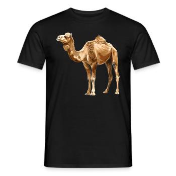 Camel Kamele Kamel - Männer T-Shirt - Schwarz - Vorne - AI Model Male 178 light (178cm)