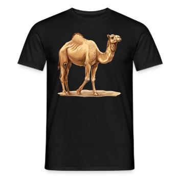 Camel Kamele Kamel - Männer T-Shirt - Schwarz - Vorne - AI Model Male 178 light (178cm)