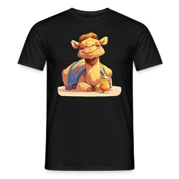 Camel Kamele Kamel - Men's T-Shirt - black - Front - AI Model Male 178 light (178cm)