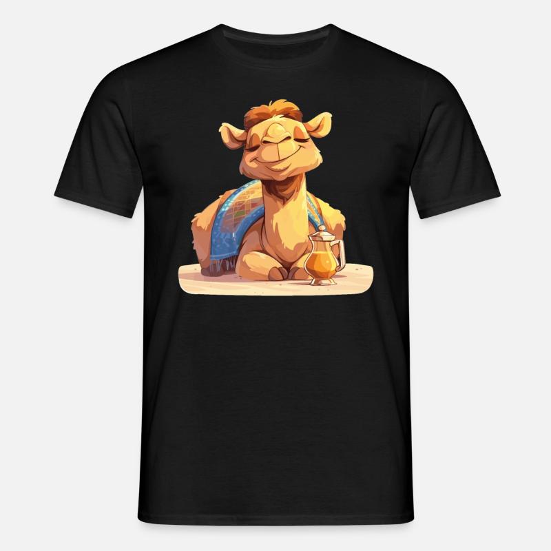 Camel Kamele Kamel - Männer T-Shirt - Schwarz