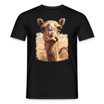 Camel Kamele Kamel - Männer T-Shirt - Schwarz - Vorne - AI Model Male 178 light (178cm)