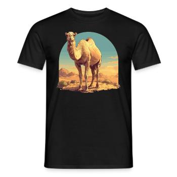 Camel Kamele Kamel - Männer T-Shirt - Schwarz - Vorne - AI Model Male 178 light (178cm)