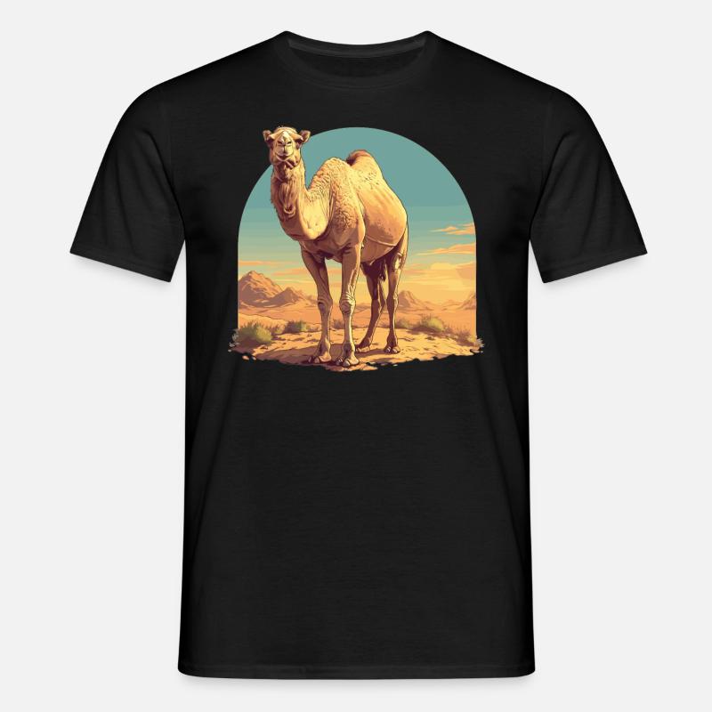 Camel Kamele Kamel - Männer T-Shirt - Schwarz