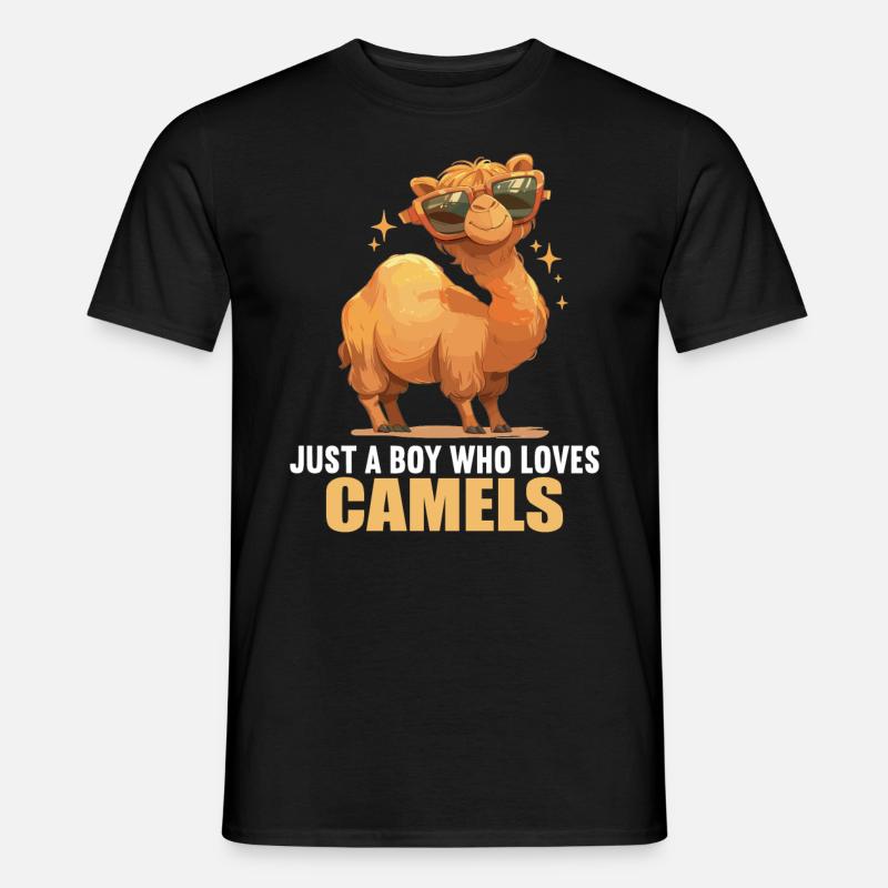 Camel Kamele Kamel - Männer T-Shirt - Schwarz
