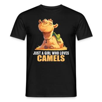 Camel Kamele Kamel - Männer T-Shirt - Schwarz - Vorne - AI Model Male 178 light (178cm)