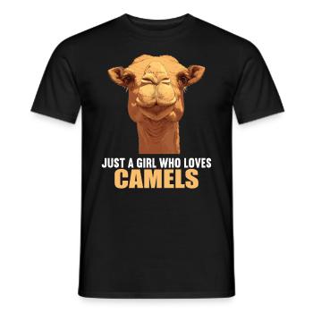 Camel Kamele Kamel - Männer T-Shirt - Schwarz - Vorne - AI Model Male 178 light (178cm)