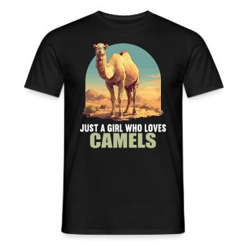 Camel Kamele Kamel - Männer T-Shirt - Schwarz - Vorne - AI Model Male 178 light (178cm)