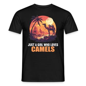 Camel Kamele Kamel - Männer T-Shirt - Schwarz - Vorne - AI Model Male 178 light (178cm)