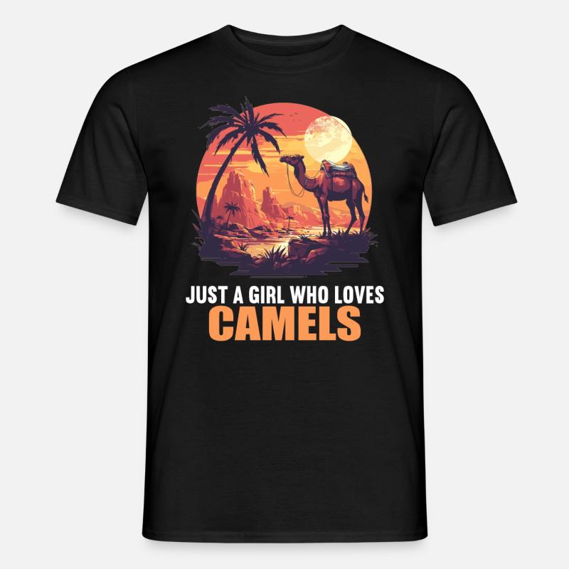Camel Kamele Kamel - Männer T-Shirt - Schwarz