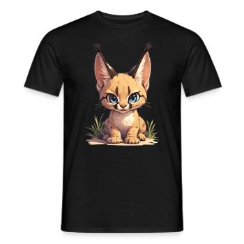 Caracal Karakale Karakal - Men's T-Shirt - black - Front - AI Model Male 178 light (178cm)