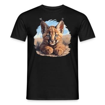 Caracal Karakale Karakal - Men's T-Shirt - black - Front - AI Model Male 178 light (178cm)