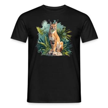 Caracal Karakale Karakal - Men's T-Shirt - black - Front - AI Model Male 178 light (178cm)