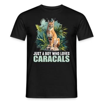 Caracal Karakale Karakal - Men's T-Shirt - black - Front - AI Model Male 178 light (178cm)