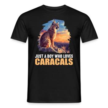 Caracal Karakale Karakal - Men's T-Shirt - black - Front - AI Model Male 178 light (178cm)