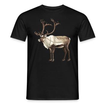 Caribou Karibus Karibu - Männer T-Shirt - Schwarz - Vorne - AI Model Male 178 light (178cm)