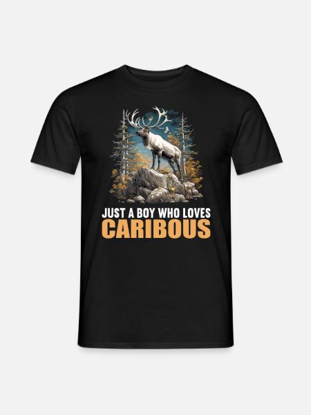 Caribou Karibus Karibu - Men's T-Shirt - black