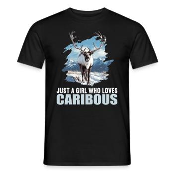 Caribou Karibus Karibu - Männer T-Shirt - Schwarz - Vorne - AI Model Male 178 light (178cm)