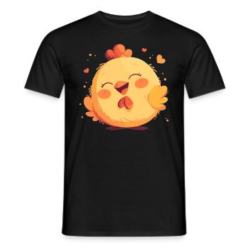 Rooster Hähne Hahn - Männer T-Shirt - Schwarz - Vorne - AI Model Male 178 light (178cm)