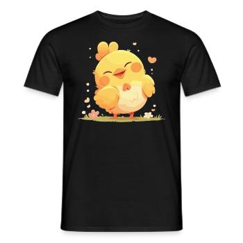 Rooster Hähne Hahn - Männer T-Shirt - Schwarz - Vorne - AI Model Male 178 light (178cm)