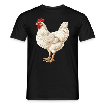 Rooster Hähne Hahn - Männer T-Shirt - Schwarz - Vorne - AI Model Male 178 light (178cm)