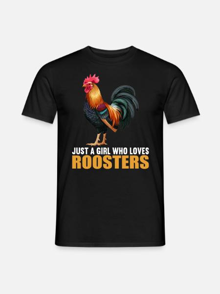 Rooster Hähne Hahn - Männer T-Shirt - Schwarz
