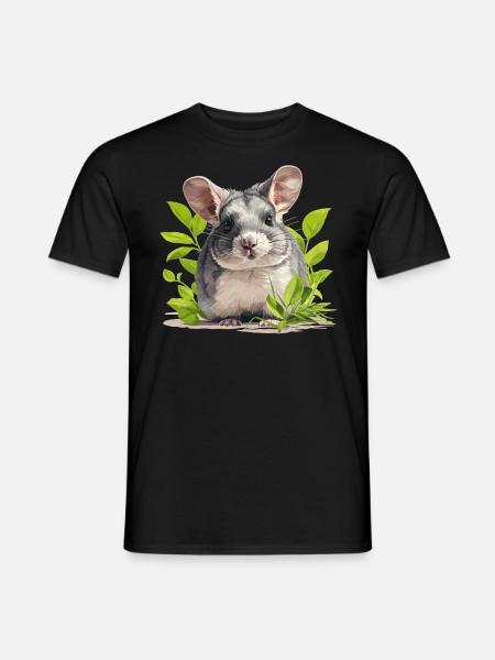 Chinchillas Chinchilla - Männer T-Shirt - Schwarz