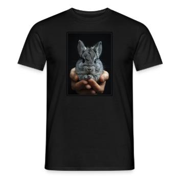 Chinchillas Chinchilla - Männer T-Shirt - Schwarz - Vorne - AI Model Male 178 light (178cm)