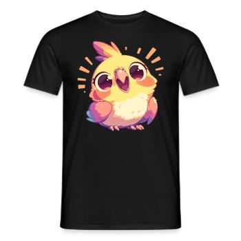 Cockatiel Nymphensittiche Nymphensittich - Männer T-Shirt - Schwarz - Vorne - AI Model Male 178 light (178cm)