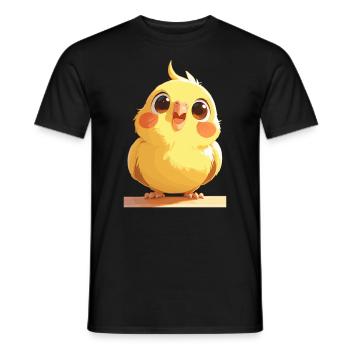 Cockatiel Nymphensittiche Nymphensittich - Männer T-Shirt - Schwarz - Vorne - AI Model Male 178 light (178cm)