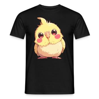 Cockatiel Nymphensittiche Nymphensittich - Männer T-Shirt - Schwarz - Vorne - AI Model Male 178 light (178cm)