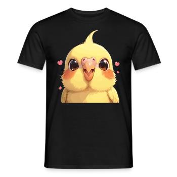 Cockatiel Nymphensittiche Nymphensittich - Männer T-Shirt - Schwarz - Vorne - AI Model Male 178 light (178cm)